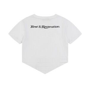 Short Irregular Printed Short-Sleeved T-Shirt Rest&Recreation